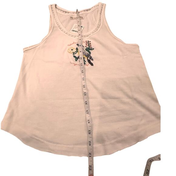 We The Free Meadow Lark Cotton Embroidered Boho Crocheted Tank Top, size S - Picture 4 of 5